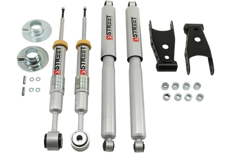 Belltech - Front And Rear Complete Kit W/ Street Performance Shocks | 09-13 Ford F150 (All Cabs) 4WD | +2" to -2" F / 2" or 3" R Drop-Lowering Kits-Deviate Dezigns (DV8DZ9)