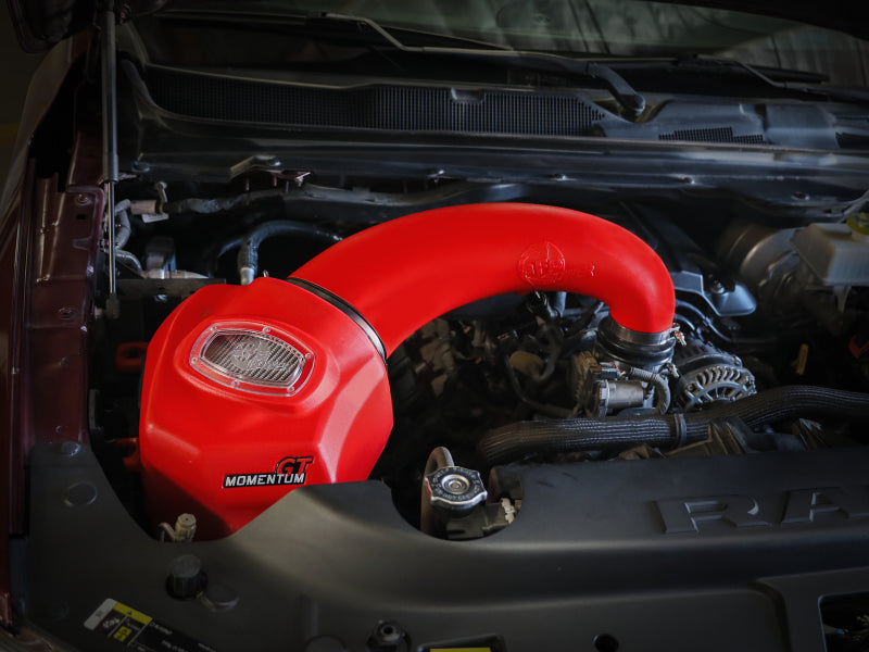 aFe Momentum GT Pro DRY S Intake System Red Edition 19-23 Dodge RAM 1500 V8-5.7L HEMI-Cold Air Intakes-Deviate Dezigns (DV8DZ9)