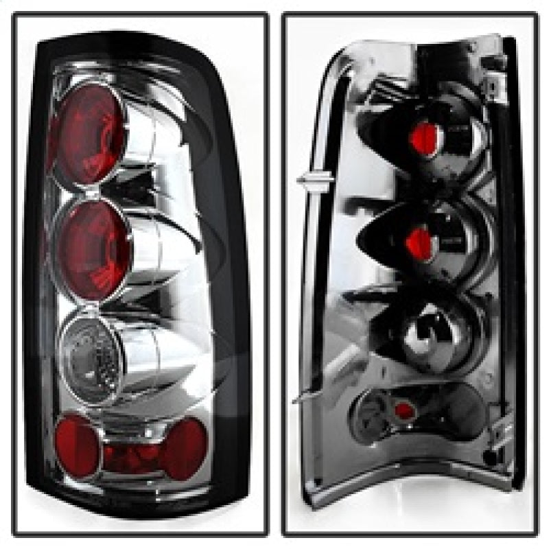 Spyder Chevy Silverado 1500 03-06 (Does Not Fit Stepside)Euro Style Tail Lights Chrm ALT-YD-CS03-C-Tail Lights-Deviate Dezigns (DV8DZ9)