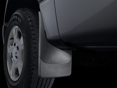 WeatherTech 05-14 Toyota Tacoma (w/Flares Only / No X-Runner) No Drill Mudflaps - Black-Mud Flaps-Deviate Dezigns (DV8DZ9)