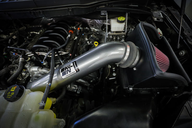 K&N 2021+ Ford F-150 V8-5.0L F/I High Flow Performance Intake Kit-Cold Air Intakes-Deviate Dezigns (DV8DZ9)