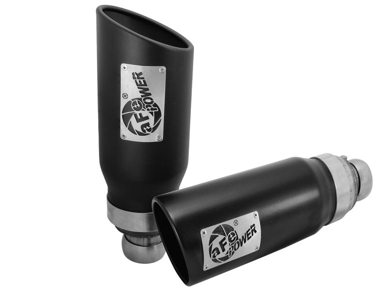 aFe Power 09-15 Dodge Ram 3.0L/5.7L Black Exhaust Tip Upgrade-Catback-Deviate Dezigns (DV8DZ9)