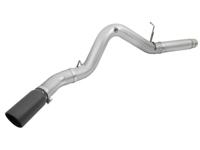 aFe Atlas Exhaust 5in DPF-Back Aluminized Steel w/ Black Tips 16-17 GM Diesel Truck V8-6.6L (td)-DPF Back-Deviate Dezigns (DV8DZ9)