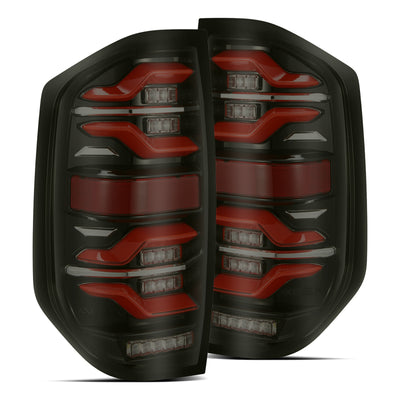 AlphaRex 14-21 Toyota Tundra LUXX LED Taillights Black/Red w/Activ Light/Seq Signal-Headlights-Deviate Dezigns (DV8DZ9)