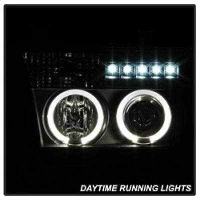 Spyder Toyota Tundra 07-133 Projector Headlights LED Halo LED Blk PRO-YD-TTU07-HL-BK-Headlights-Deviate Dezigns (DV8DZ9)