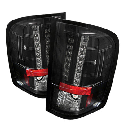 Spyder Chevy Silverado 07-13 LED Tail Lights Blk ALT-YD-CS07-LED-BK-Tail Lights-Deviate Dezigns (DV8DZ9)