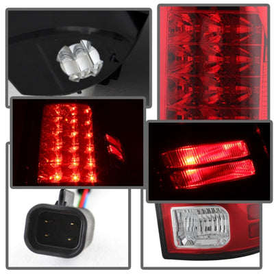 Spyder Dodge Ram 1500 13-14 13-14 LED Tail Lights LED Model only - Red Clear ALT-YD-DRAM13-LED-RC-Tail Lights-Deviate Dezigns (DV8DZ9)