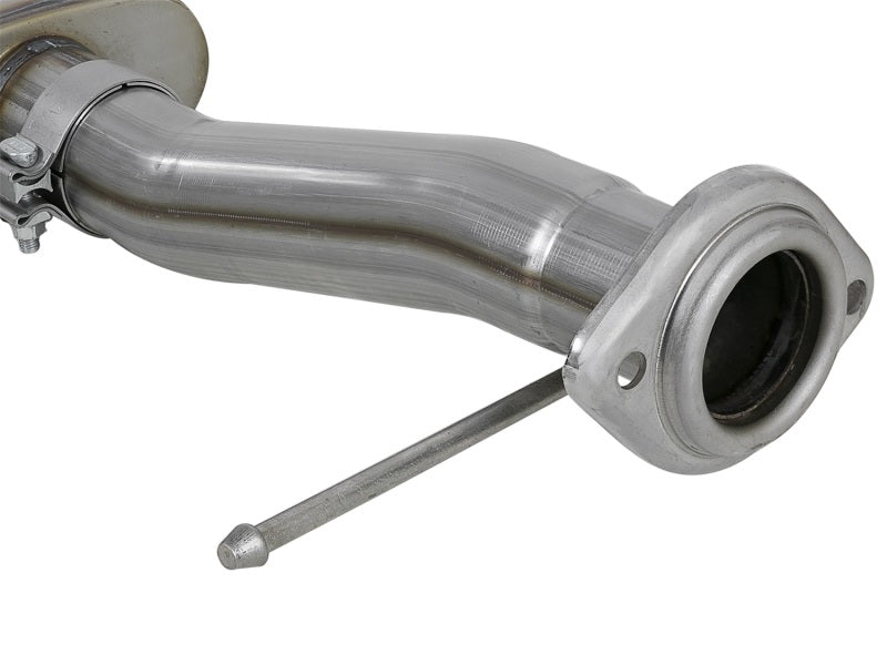 aFe Rebel Series 3in. to 2.5in. 409 SS C/B Exhaust 11-14 Ford F-150 V6-3.5L (tt) - Polished Tip-Catback-Deviate Dezigns (DV8DZ9)