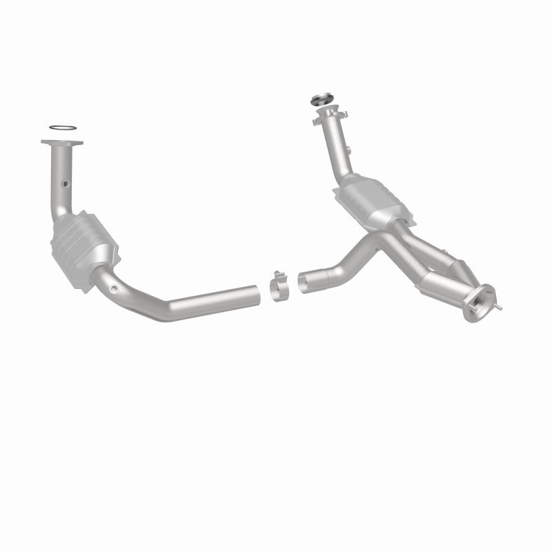 MagnaFlow Conv DF 02-06 Cadillac Escalade / 02-06 Chevy Avalanche 5.3L Dual Conv Y-Pipe Assembly 2WD-Catalytic Converter Direct Fit-Deviate Dezigns (DV8DZ9)