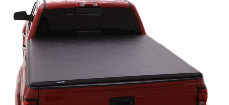 Lund 19-23 Dodge Ram 1500 5.7ft Bed (w/o RamBox) Hard Fold Tonneau Lund - Black-Tonneau Covers - Hard Fold-Deviate Dezigns (DV8DZ9)