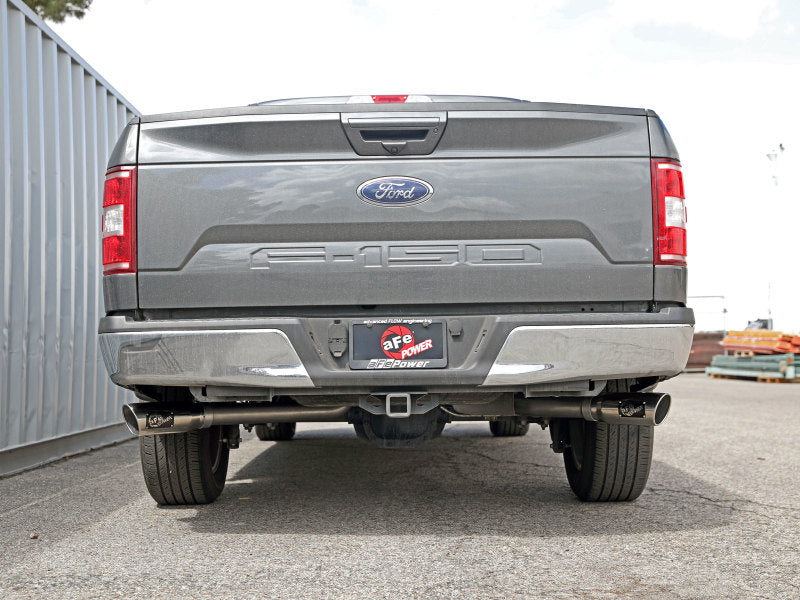 aFe Gemini XV 3in 304 SS Cat-Back Exhaust 15-20 Ford F-150 V6 2.7L/3.5 w/ Polished Tips-Catback-Deviate Dezigns (DV8DZ9)