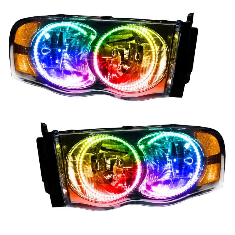 Oracle 02-05 Dodge Ram SMD HL - ColorSHIFT w/ 2.0 Controller SEE WARRANTY-Headlights-Deviate Dezigns (DV8DZ9)