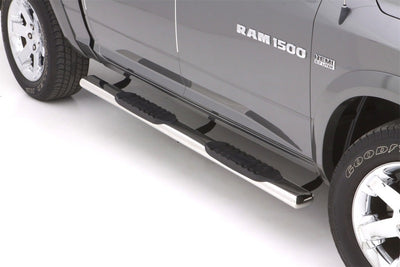 Lund 10-17 Dodge Ram 2500 Crew Cab 5in. Oval Straight SS Nerf Bars - Polished-Nerf Bars-Deviate Dezigns (DV8DZ9)