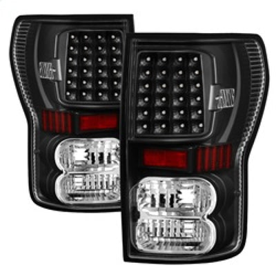 Xtune Toyota Tundra 07-13 LED Tail Lights Black ALT-ON-TTU07-LED-BK-Tail Lights-Deviate Dezigns (DV8DZ9)