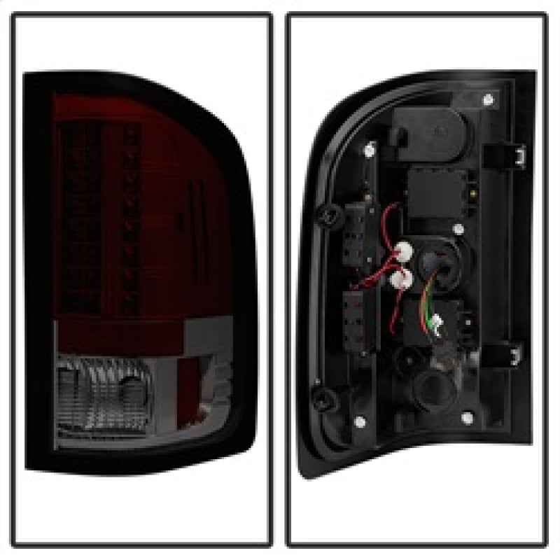 Spyder Chevy Silverado 07-13 LED Tail Lights Red Smoke ALT-YD-CS07-LED-RS-Tail Lights-Deviate Dezigns (DV8DZ9)