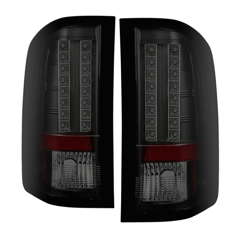 Spyder Chevy Silverado 07-13 LED Tail Lights Blk Smke ALT-YD-CS07-LED-BSM-Tail Lights-Deviate Dezigns (DV8DZ9)