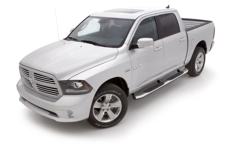 Lund 09-15 Dodge Ram 1500 Crew Cab (Built Before 7/1/15) 5in. Oval Bent Nerf Bars - Chrome-Nerf Bars-Deviate Dezigns (DV8DZ9)