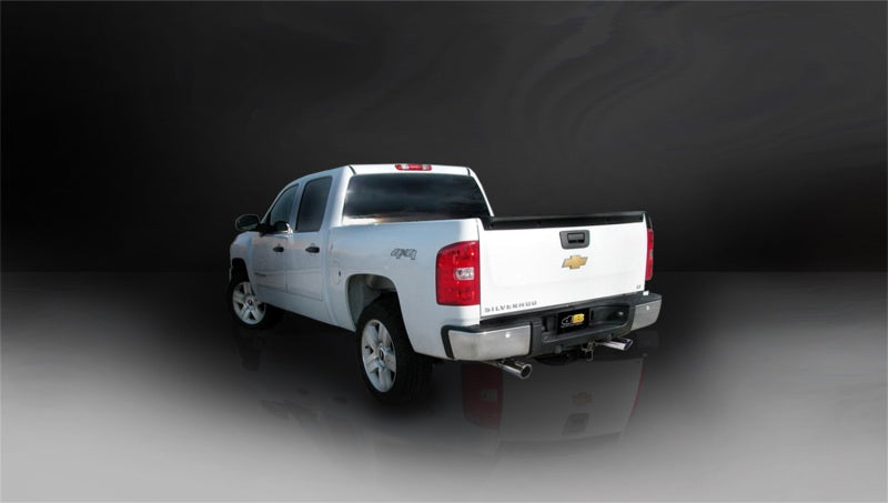 Corsa 2007-2008 Chevrolet Silverado Crew Cab/Short Bed 1500 5.3L V8 Polished Sport Cat-Back Exhaust-Catback-Deviate Dezigns (DV8DZ9)