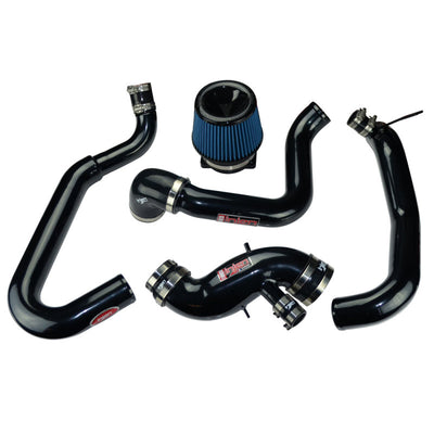 Injen 03-06 Evo 8/9/MR Cast Aluminum Intake System w/ Full Intercooler Piping Black Short Ram Intake-Cold Air Intakes-Deviate Dezigns (DV8DZ9)