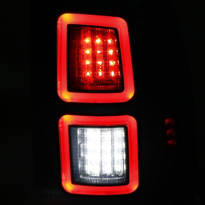 ANZO LED Black 13-17 Dodge Ram 1500/2500/3500 LED Taillights Black-Tail Lights-Deviate Dezigns (DV8DZ9)