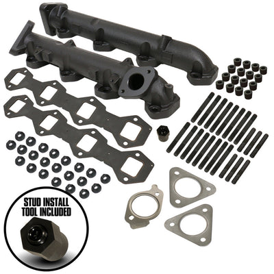 BD Diesel Exhaust Manifold Kit - Ford 2011-2014 F250/F350/F450/F550 6.7L PowerStroke-Headers & Manifolds-Deviate Dezigns (DV8DZ9)