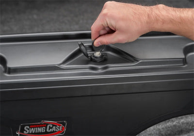 UnderCover 99-14 Ford F-150 Drivers Side Swing Case - Black Smooth-Truck Boxes & Storage-Deviate Dezigns (DV8DZ9)