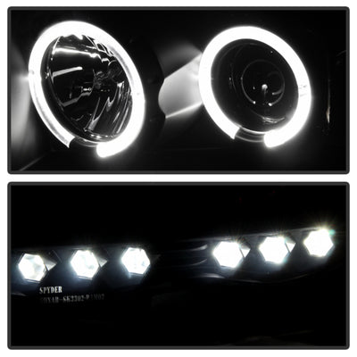 Spyder Dodge Ram 1500 02-05 03-05 Projector Headlights LED Halo LED Blk Smke PRO-YD-DR02-HL-BSM-Headlights-Deviate Dezigns (DV8DZ9)