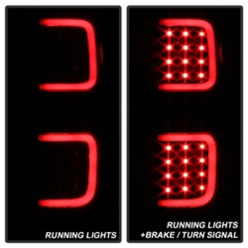 xTune Ford F150 09-14 LED Tail Lights - Black ALT-ON-FF15009-LBLED-BSM-Tail Lights-Deviate Dezigns (DV8DZ9)