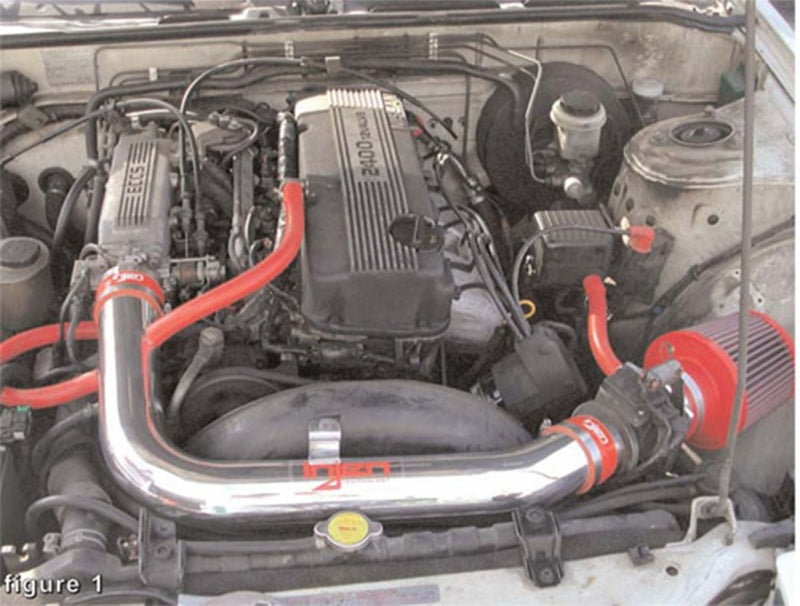 Injen 89-90 Nissan 240SX L4 2.4L Black IS Short Ram Cold Air Intake-Cold Air Intakes-Deviate Dezigns (DV8DZ9)