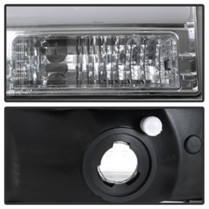 Spyder 99-04 Ford F-250 Super Duty Light Bar Projector Headlights - Chrome (PRO-YD-FF25099V2-LB-C)-Headlights-Deviate Dezigns (DV8DZ9)