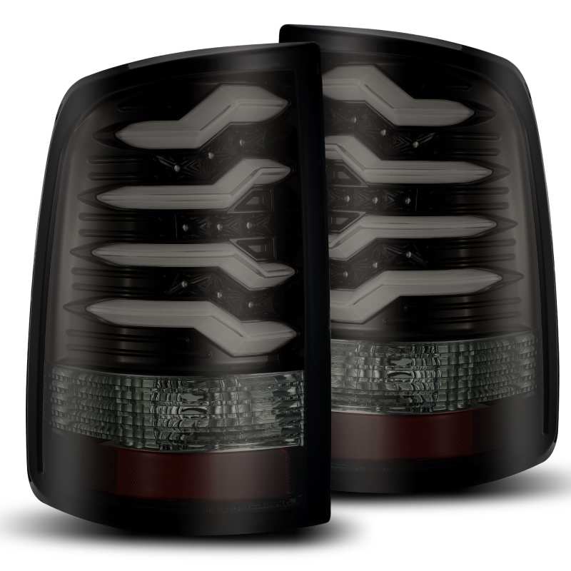 AlphaRex 09-18 Dodge Ram 1500 PRO-Series LED Tail Lights Jet Black-Tail Lights-Deviate Dezigns (DV8DZ9)