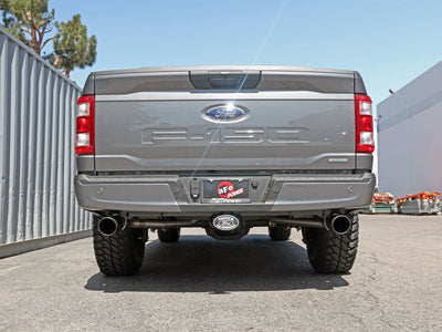 aFe Vulcan 3in 304 SS Cat-Back Exhaust 2021 Ford F-150 V6 2.7L/3.5L (tt)/V8 5.0L w/ Black Tips-Catback-Deviate Dezigns (DV8DZ9)