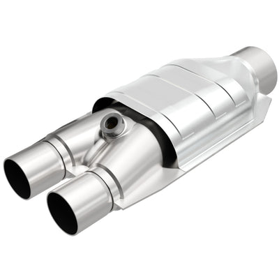 MagnaFlow Conv Univ 2/2.5 D/S Single O2 FED-Catalytic Converter Universal-Deviate Dezigns (DV8DZ9)