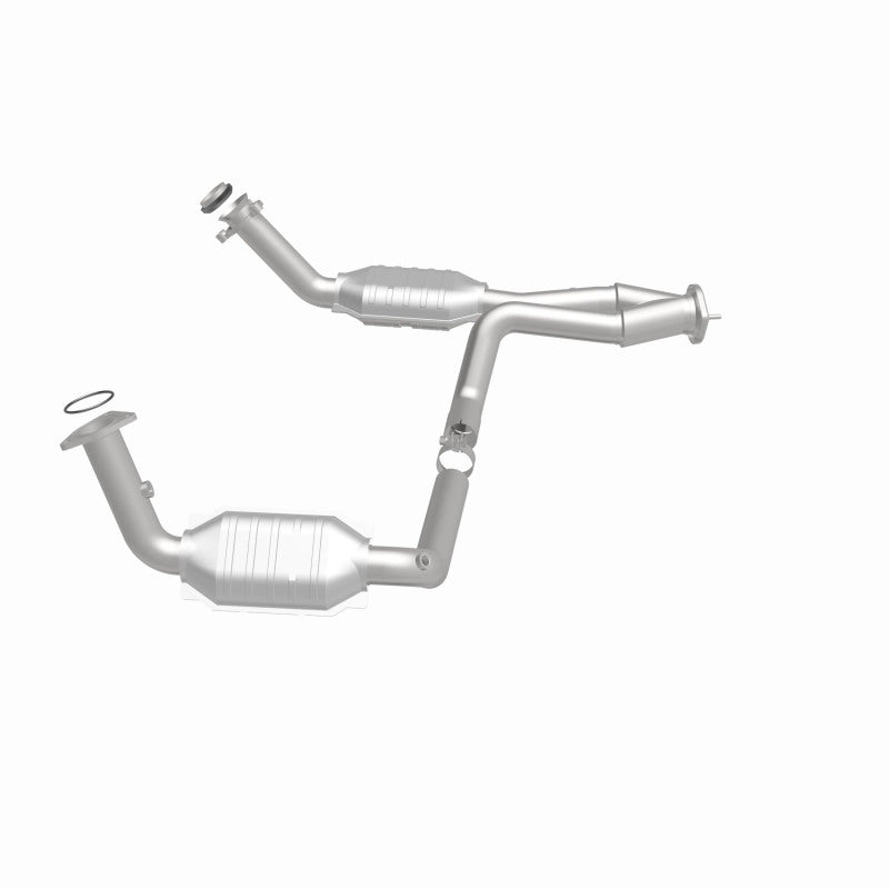 MagnaFlow Conv DF 02-06 Cadillac Escalade / 02-06 Chevy Avalanche 5.3L Dual Conv Y-Pipe Assembly 2WD-Catalytic Converter Direct Fit-Deviate Dezigns (DV8DZ9)