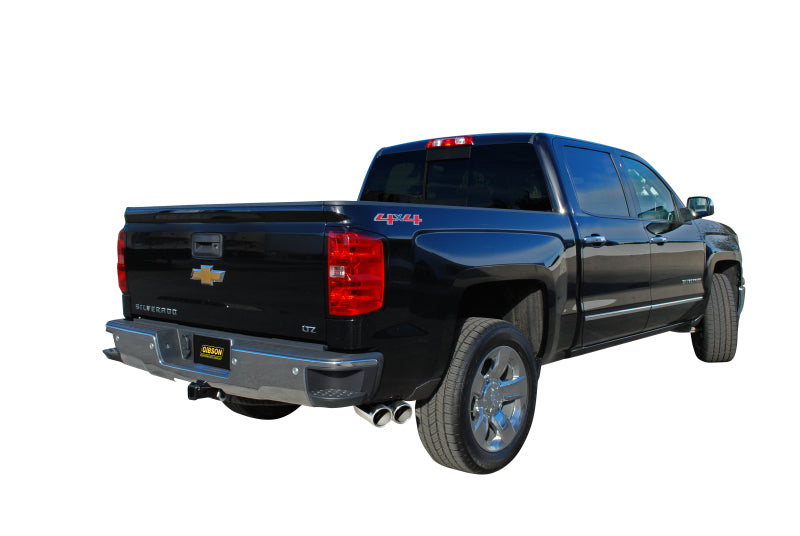 Gibson 14-18 Chevrolet Silverado 1500 LTZ 6.2L 3.5in/2.25in Cat-Back Dual Sport Exhaust - Stainless-Catback-Deviate Dezigns (DV8DZ9)