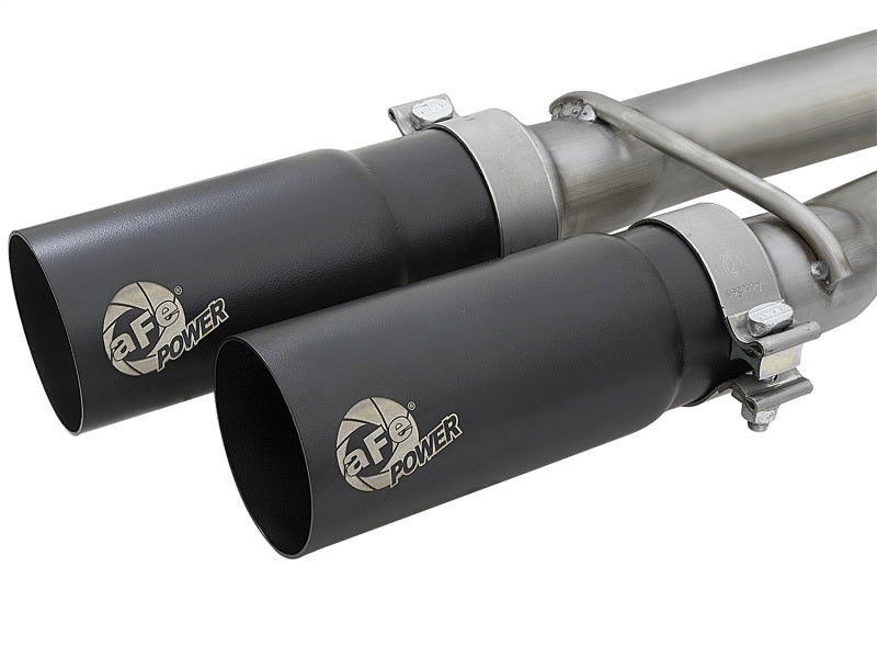 aFe POWER Rebel Series 2-1/2in 409 SS Cat Back Exhaust w/ Black Tips 16-17 Nissan Titan V8 5.6L-Catback-Deviate Dezigns (DV8DZ9)