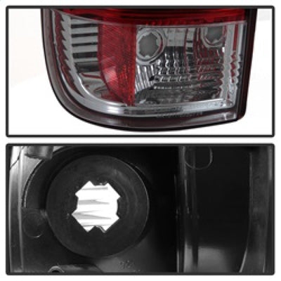 Spyder 08-16 Ford Super Duty F-250 V3 Light Bar LED Tail Lights - Red Clear (ALT-YD-FS07V3-LBLED-RC)-Tail Lights-Deviate Dezigns (DV8DZ9)