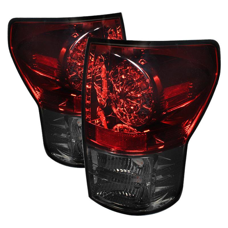 Spyder Toyota Tundra 07-13 LED Tail lights Red Smoke ALT-YD-TTU07-LED-RS-Tail Lights-Deviate Dezigns (DV8DZ9)