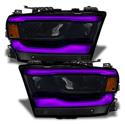 Oracle 19-21 Dodge RAM 1500 RGB+W Headlight DRL Kit - Reflector LED Headlights - SEE WARRANTY-Headlights-Deviate Dezigns (DV8DZ9)