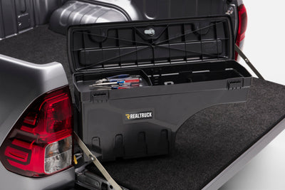 UnderCover 05-20 Toyota Tacoma Drivers Side Swing Case - Black Smooth-Truck Boxes & Storage-Deviate Dezigns (DV8DZ9)