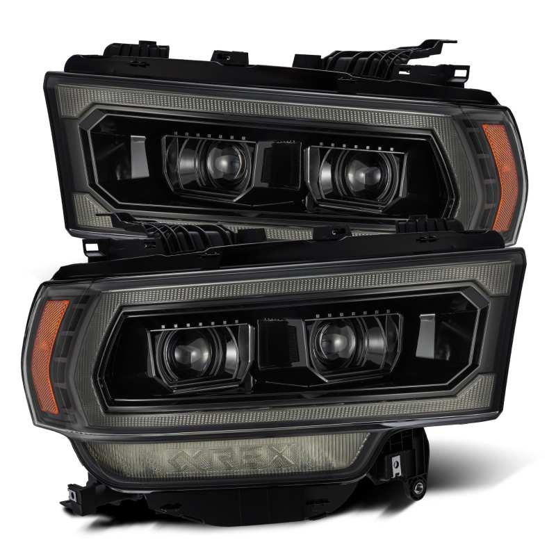 AlphaRex 19-21 Ram 2500 PRO-Series Projector Headlights Plank Style Alpha Black w/Activation Light-Headlights-Deviate Dezigns (DV8DZ9)