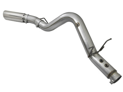 aFe LARGE BORE HD 5in 409-SS DPF-Back Exhaust w/Polished Tip 2017 GM Duramax V8-6.6L (td) L5P-DPF Back-Deviate Dezigns (DV8DZ9)