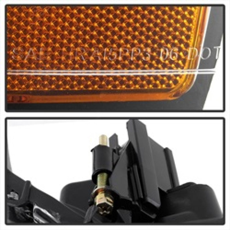 Xtune Dodge Ram 1500 02-05 Amber Crystal Headlights Black HD-JH-DR02-AM-BK-Headlights-Deviate Dezigns (DV8DZ9)