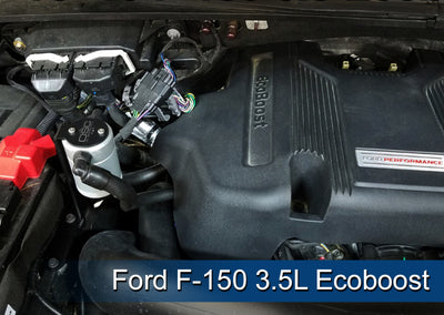 J&L 2011-2023 Ford F-150 2.7L/3.5L/5.0L Passenger Side Oil Separator 3.0 - Clear Anodized-Oil Separators-Deviate Dezigns (DV8DZ9)