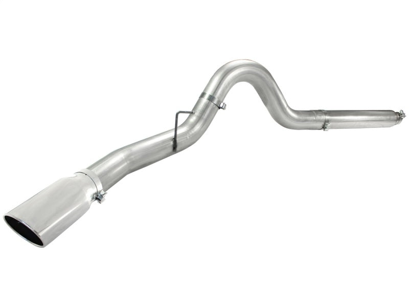 aFe Atlas 5in DPF-Back Aluminized Steel Exh Sys, Ford Diesel Trucks 08-10 V8-6.4L (td) Polished tip-DPF Back-Deviate Dezigns (DV8DZ9)