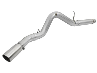 aFe Atlas Exhaust 5in DPF-Back Aluminized Steel w/ Polished Tips 16-17 GM Diesel Truck V8-6.6L (td)-DPF Back-Deviate Dezigns (DV8DZ9)