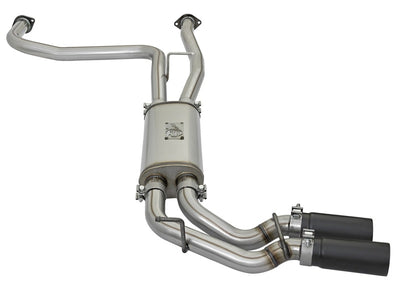 aFe POWER Rebel Series 2-1/2in 409 SS Cat Back Exhaust w/ Black Tips 16-17 Nissan Titan V8 5.6L-Catback-Deviate Dezigns (DV8DZ9)