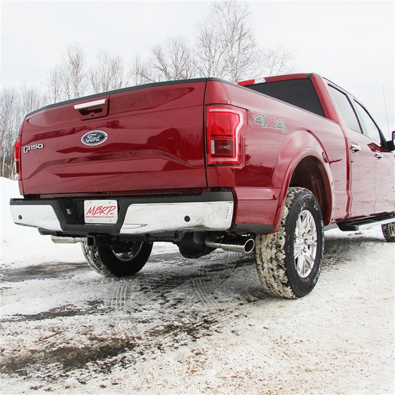 MBRP 2015 Ford F-150 5.0L 3in Cat Back Dual Split Side Exit AL Exhaust System-Catback-Deviate Dezigns (DV8DZ9)