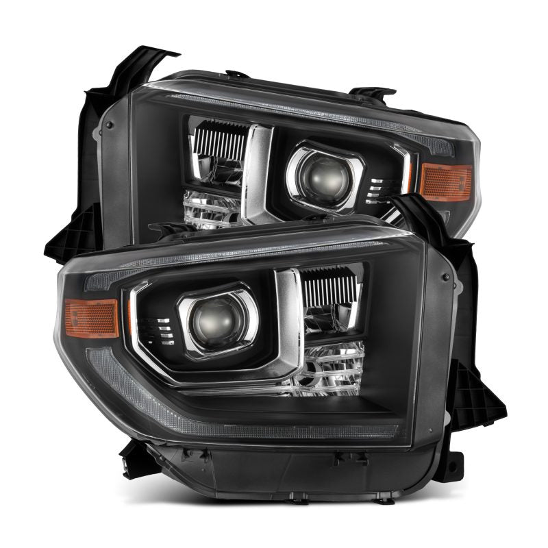 AlphaRex 14-21 Toyota Tundra PRO-Series Projector Headlights Black w/Seq. Sig. + DRL-Headlights-Deviate Dezigns (DV8DZ9)