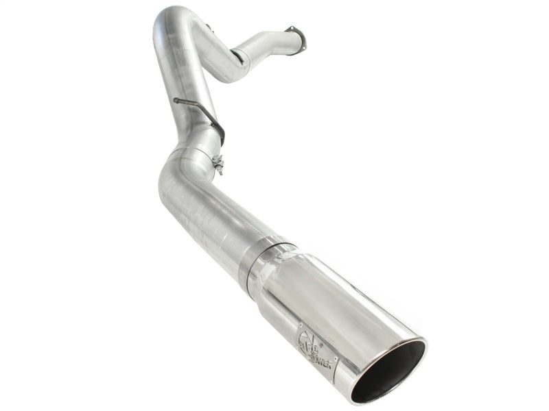 aFe ATLAS 5in DPF-Back Alum Steel Exhaust System Polished Tip GM Diesel Trucks 7.5-10 V8-6.6L td LMM-DPF Back-Deviate Dezigns (DV8DZ9)